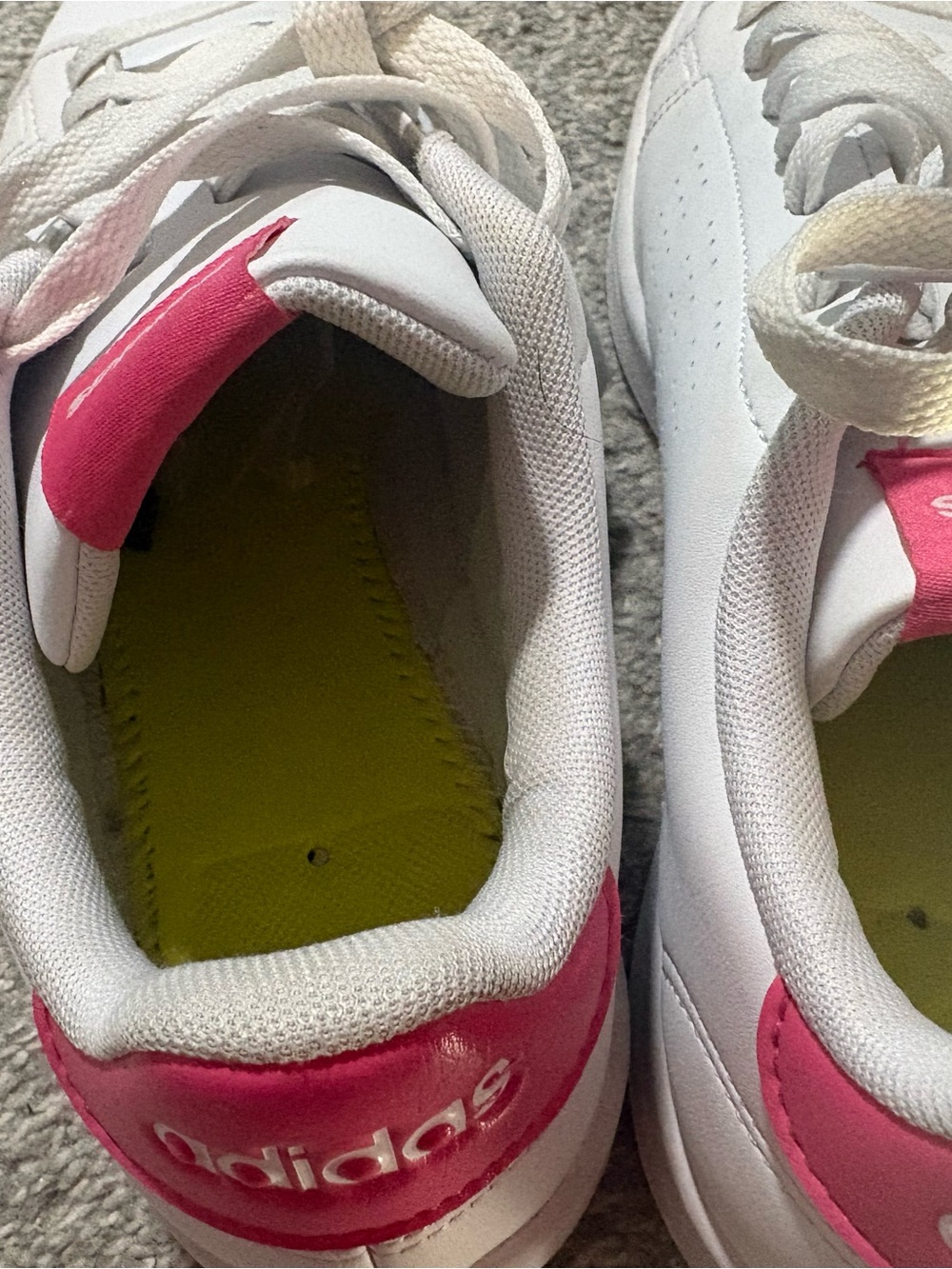 Adidas Women’s White Pink Sz 7 - Picture 5 of 8